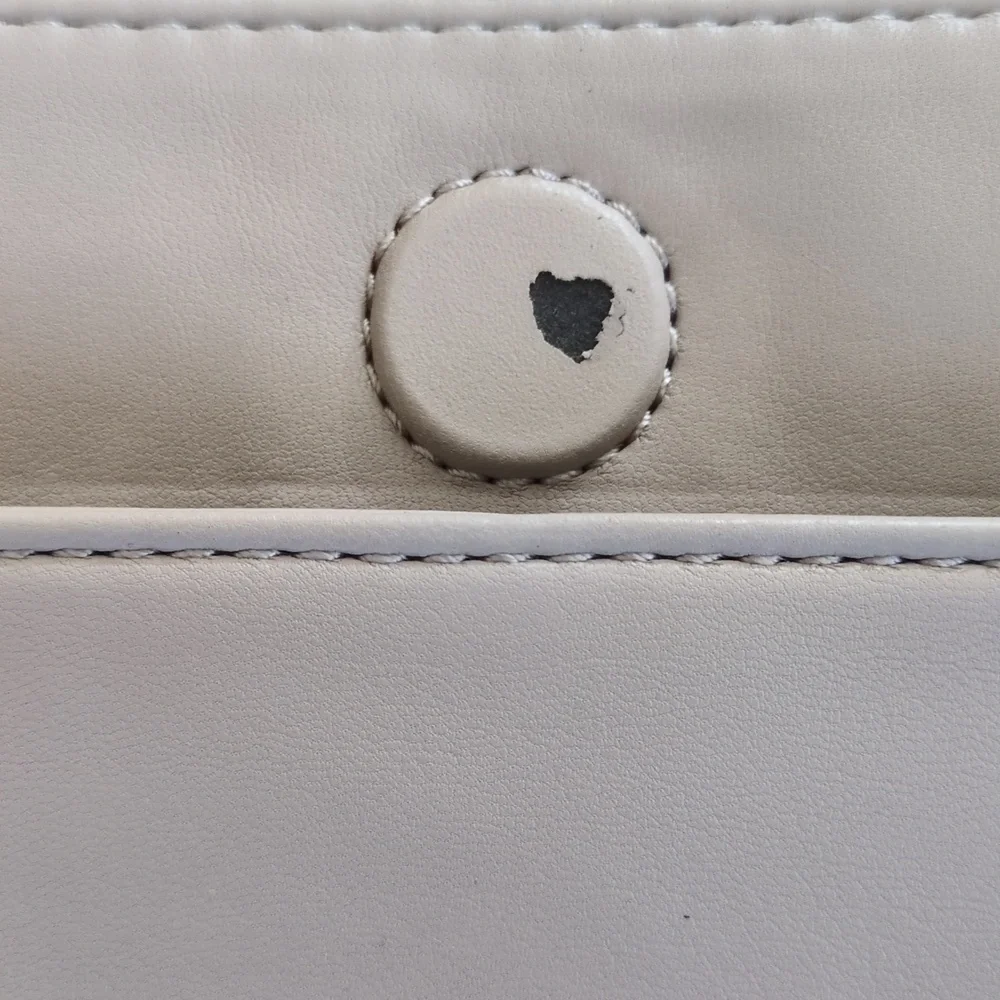 Kelly & Katie Beige Chain Clutch